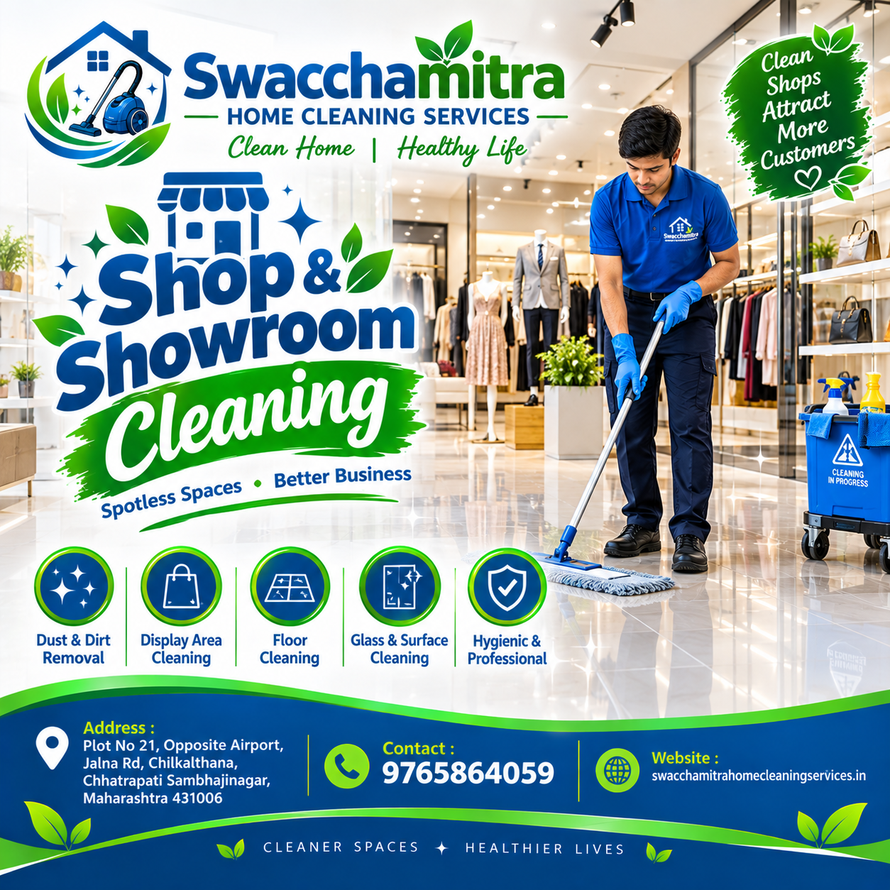 Office, Shop & Showroom Cleaning Services